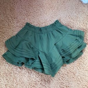 rock n ruffle green skort aerie
